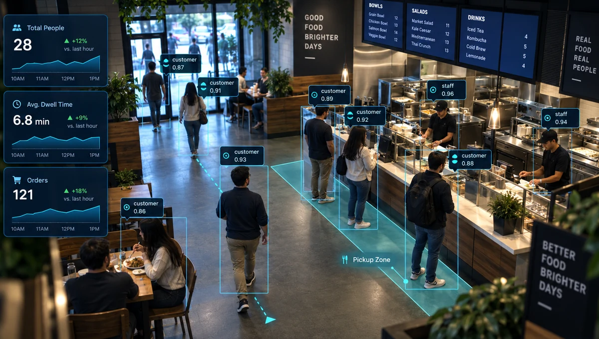 Restaurant analytics — people tracking